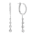 14K White Gold 0.86ct Diamond Earrings