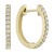 14K Yellow Gold 0.26ct Diamond Hoop Earrings