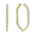 14K Yellow Gold 1.95ct Diamond Hoop Earrings