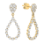 14K Yellow Gold 1.53ct Diamond Earrings
