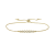 14K Yellow Gold 0.34ctw Diamond Bolo Bracelet