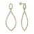 14K Yellow Gold 1.66ct Diamond Earrings
