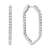 14K White Gold 1.95ct Diamond Hoop Earrings