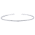 14K White Gold  0.53ctw Diamond Bangle