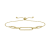 14K Yellow Gold 0.20ctw Diamond Bezel Bracelet