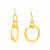 Link Drop Earrings in Honey