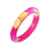24K Gold Leaf Thin Faceted Lucite Bangle in Pink