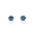 IGI Certified 1.50 Ct. T.W. Blue Lab-Grown Diamond Stud 14K White Gold Earrings
