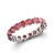 2 1/2 Ct. T.W. Pink Lab-Grown Diamond 14K White Gold Eternity