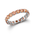 2 1/2 Ct. T.W. Orange Lab-Grown Diamond 14K White Gold Eternity