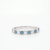 1/2 Ct. T.W. Blue And White Lab-Grown Diamond Ring 14K White Gold