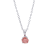 1/2 Ct. T.W. Pink Lab Grown Diamond Solitaire 14K White Gold Pendant