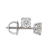 IGI Certified 1/2 Ct. T.W. White Lab-Grown Diamond Stud 14K White Gold Earrings