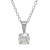 3/4 Carat Lab-Grown Diamond Solitaire 14K White Gold Pendant