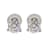 IGI Certified 3/4 Ct. T.W. Lab Grown Diamond Martini Stud 14K White Gold Earrings