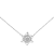 Diamond Snowflake Necklace Winter Snow Holiday in 10K White 1/10ct (I-J
Color, I3 Clarity), 17 in
