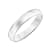 Men’s or Women's 14K  White Gold 4MM Comfort Fit Classic Wedding Band by
Brilliant Expressions
