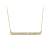 10K Yellow Gold Horizontal Bar 1/4 Ctw Diamond Pendant Necklace (I-J
Color, I2-I3 Clarity), 16"