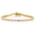 Rachel Zoe Round CZ Tennis Bracelet in 14K Gold Over Brass