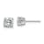 Rhodium Over 14K White Gold 1.75ct. 5.5mm Cushion D E F Pure Light
Moissanite Earrings