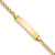 14k Yellow Gold Children's Polished Cuban Link ID Bracelet