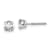 Rhodium Over 14K Gold Certified Lab Grown Diamond 1ct. VS/SI GH+, Screw
Back Earrings