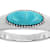 Turquoise East-West Ring In Sterling Silver