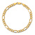10k Yellow Gold 6.25mm Figaro Link Bracelet