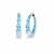 14K Yellow Gold Over Sterling Silver Acrylic and Hand Painted Enamel
Bamboo Illusion Hoops- Ice Blue