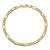 14k Yellow Gold 4.2mm Figaro Link Bracelet, 8 Inches