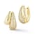 Rachel Zoe Pave Double Teardrop Hoop Earrings in 14K Gold Over Sterling Silver