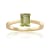 Rectangular Octagonal Peridot 14K Yellow Gold Over Sterling Silver
Solitaire Ring