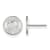 Rhodium Over Sterling Silver MLB LogoArt Boston Red Sox Post Earrings