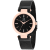Roberto Bianci Women's Cristallo Black Dial, Black Stainless Steel mesh Watch