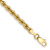 10k Yellow Gold 3mm Rope Link Bracelet