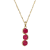 Lab Created Ruby 18k Yellow Gold Over Sterling Silver July Birthstone
Pendant 3.84ctw