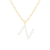 Letter N Initial Cultured Freshwater Pearl 18K Gold Over Sterling Silver
Pendant With  18" Chain
