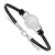 Rhodium Over Sterling Silver NHL LogoArt New York Islanders Leather Bracelet