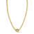 Rachel Zoe Pave CZ Mariner Link Collar Necklace in 14K Gold Over Brass