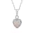 Lab Created Opal Sterling Silver Heart Pendant with Chain 0.52ctw