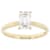 Lab-Grown Diamond Emerald-Cut Solitaire Ring In 14K Gold 1.10ct