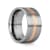 ZEUS Flat Brushed Finish Tungsten Carbide Ring with Rose Gold Plated
Groove- 10mm