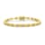 Citrine Color CZ Tennis Bracelet In 14K Gold Over Sterling Silver