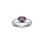 Purple And White Cubic Zirconia Platinum Over Sterling Silver Ring 2.41ctw