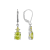 Green Cubic Zirconia Platinum Over Sterling Silver August Birthstone
Earrings 6.51ctw