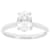 Lab-Grown Diamond Oval Solitaire Ring In 14K White Gold 1.10ct