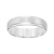 6mm Step-Edge Comfort Fit Band in White Tungsten Carbide with Satin Finish
