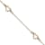 14K Yellow Gold Fancy Heart Bracelet
