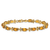 14k Yellow Gold Floral Diamond and Citrine Bracelet