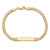 10k Yellow Gold Flat Curb Link ID Bracelet